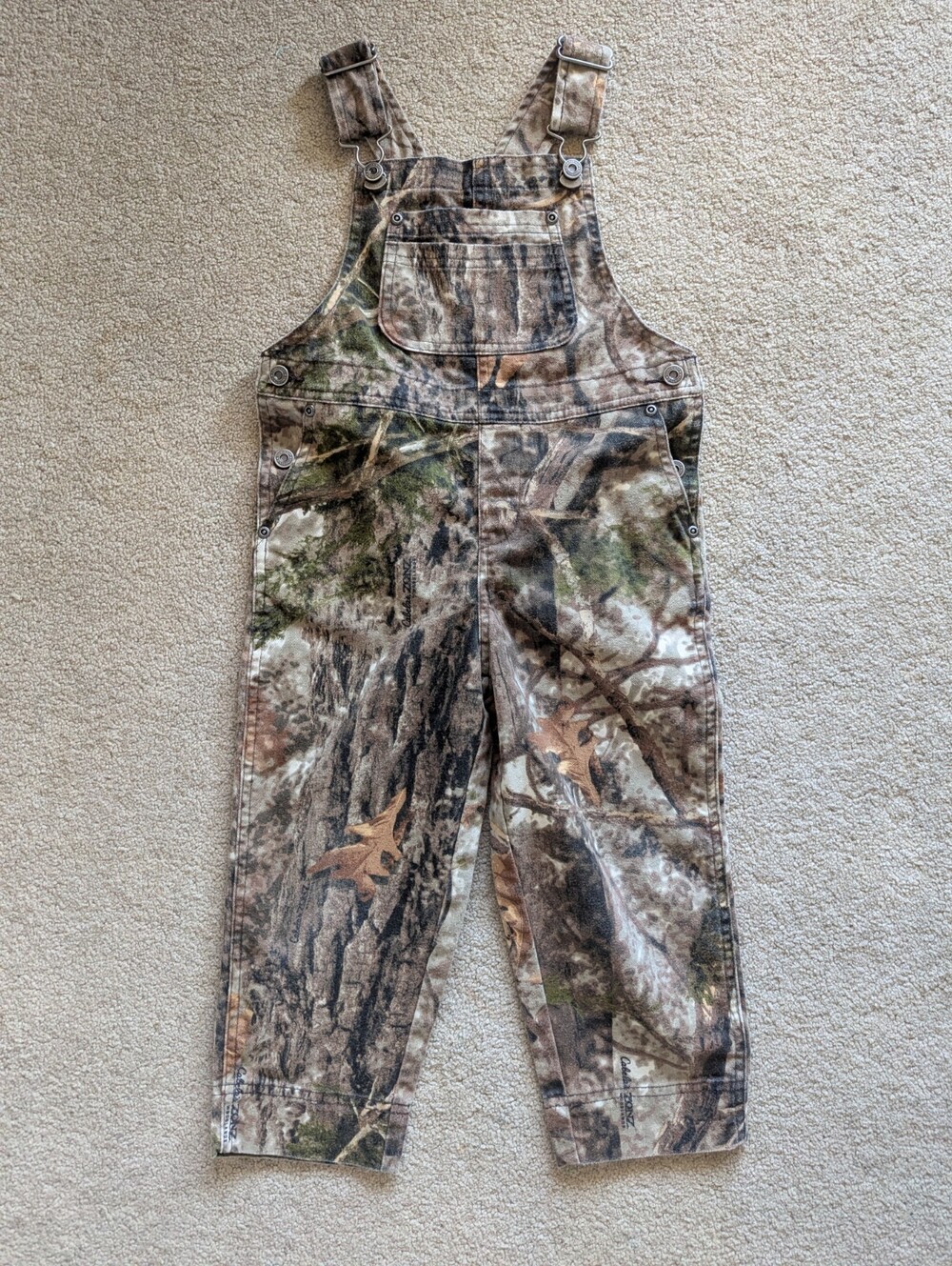 Cabela’s kids 4T Camo Overalls Bibs Hunting